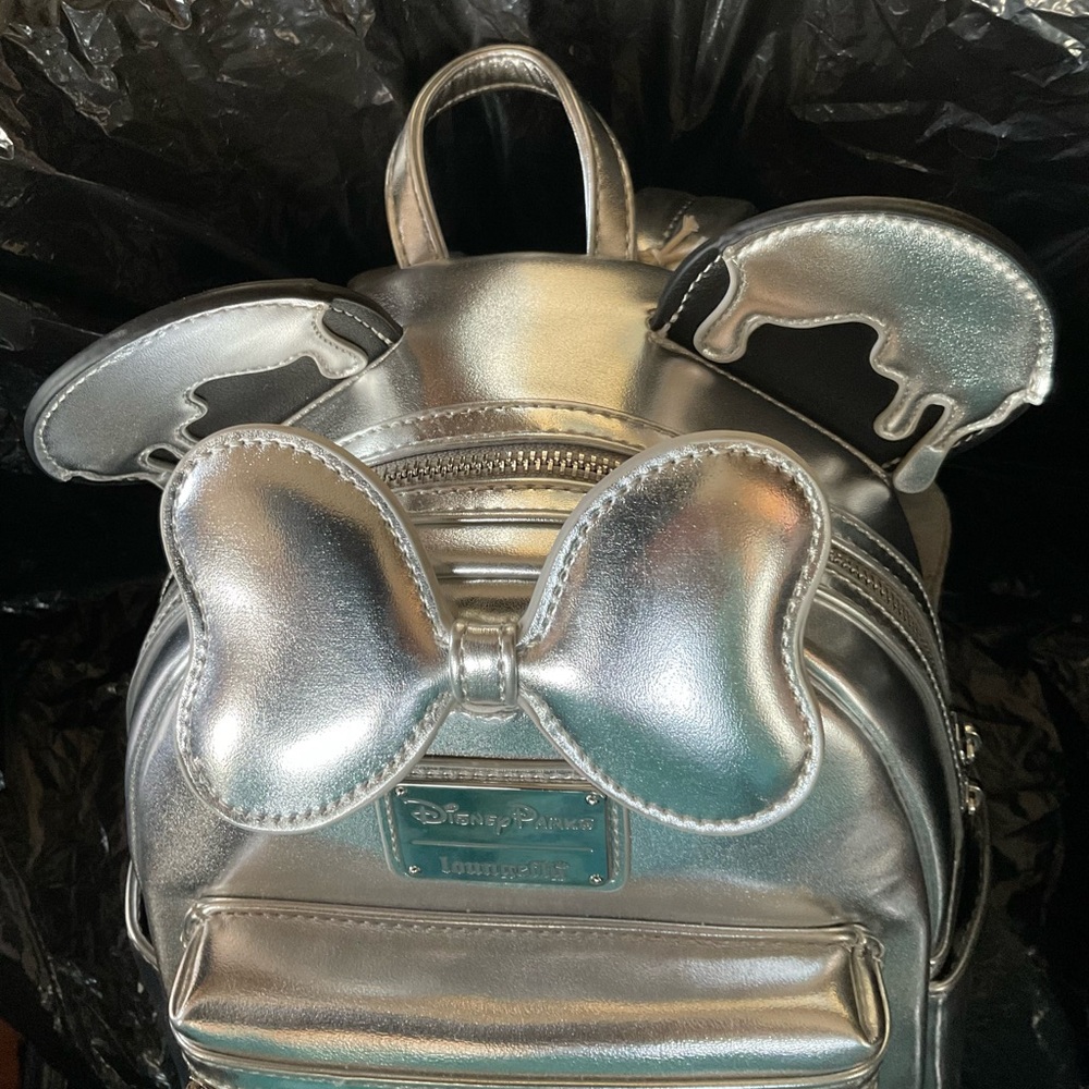 Disney Parks  Mickey Drip ears  100 yrs Annaversary  Loungefly   NWT - Picture 2 of 12